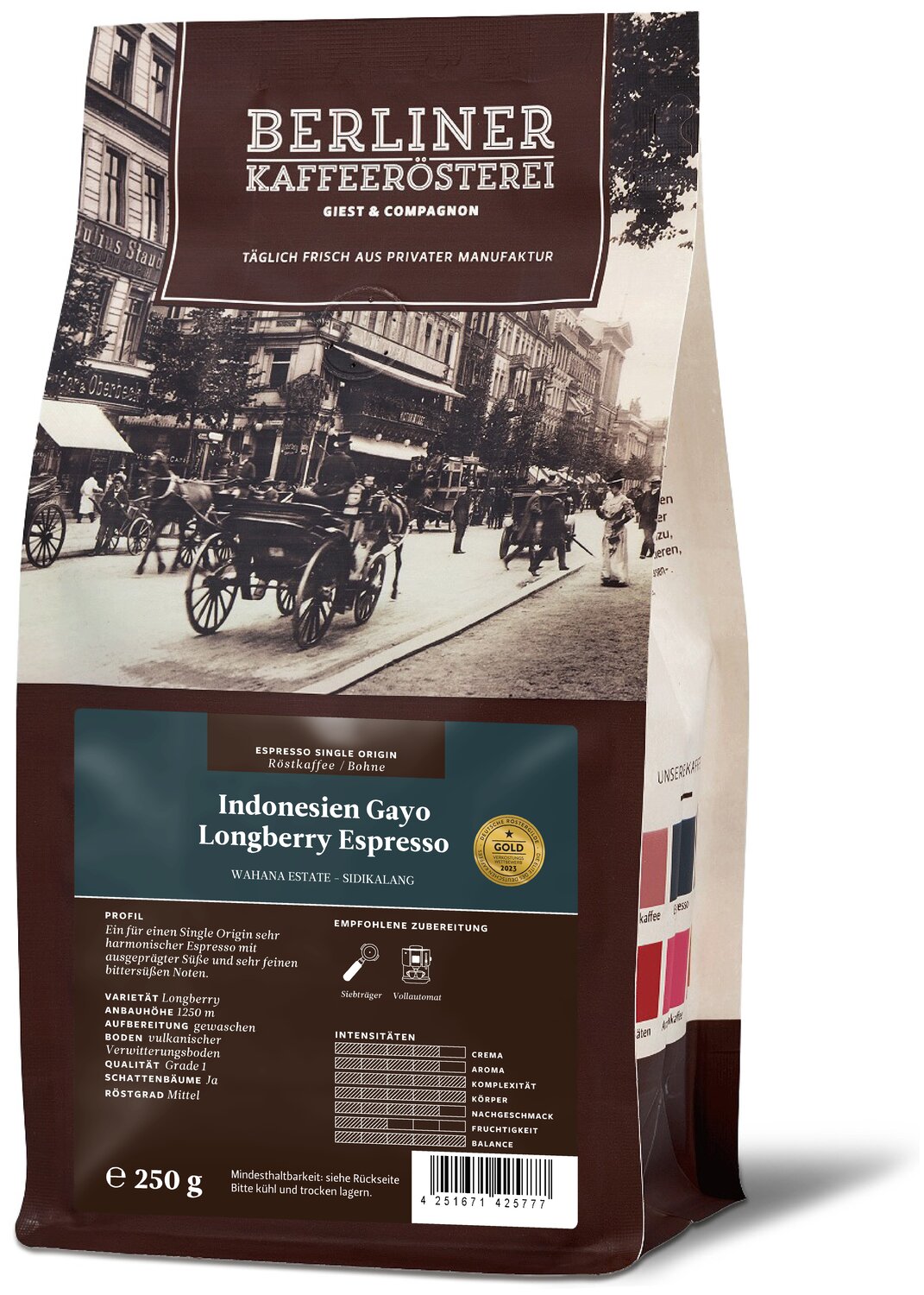 Indonesien Gayo Longberry Espresso