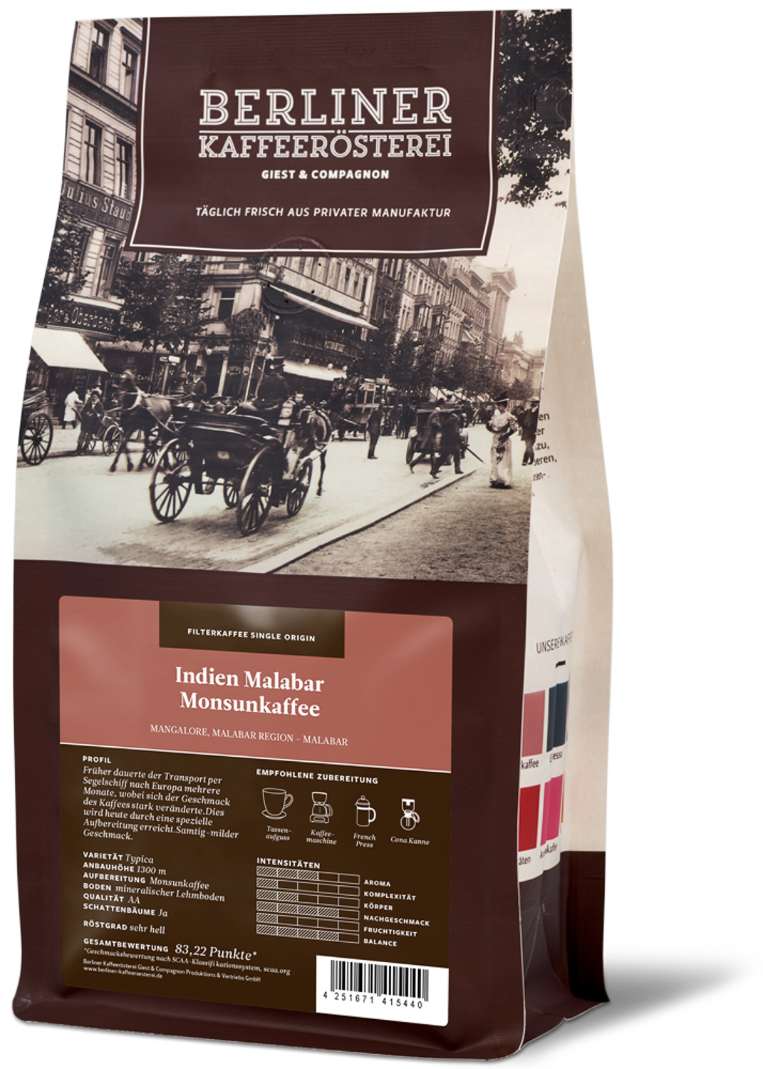 Indien Malabar Monsunkaffee