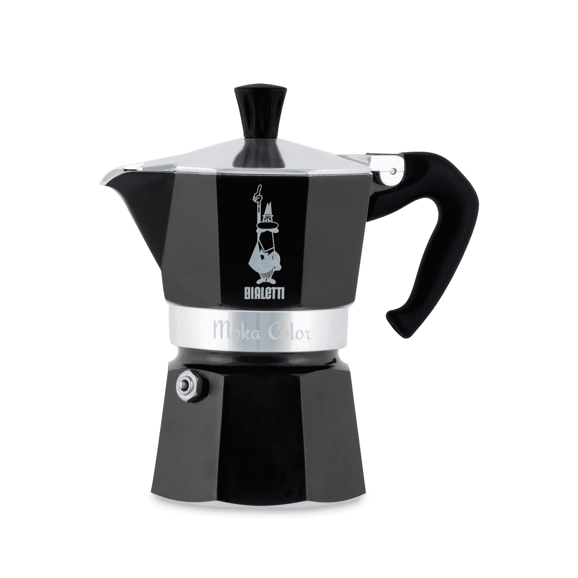 Bialetti - Moka Express Color Black 6 Tassen