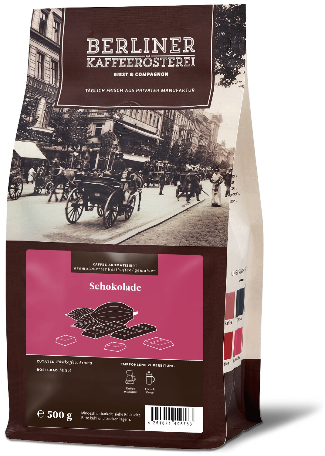 aromatisierter Kaffee Schokolade