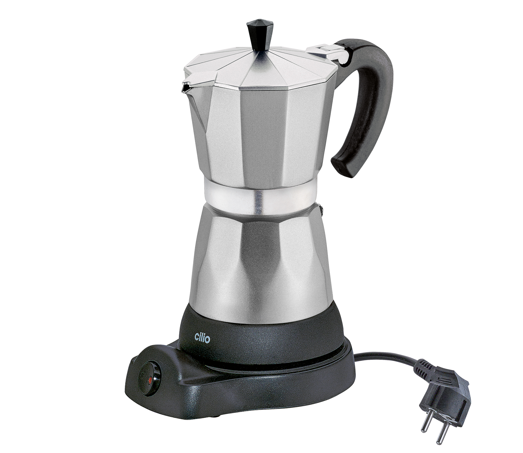 Cilio - Espressokocher Classico 6 Tassen, elektrisch, silber