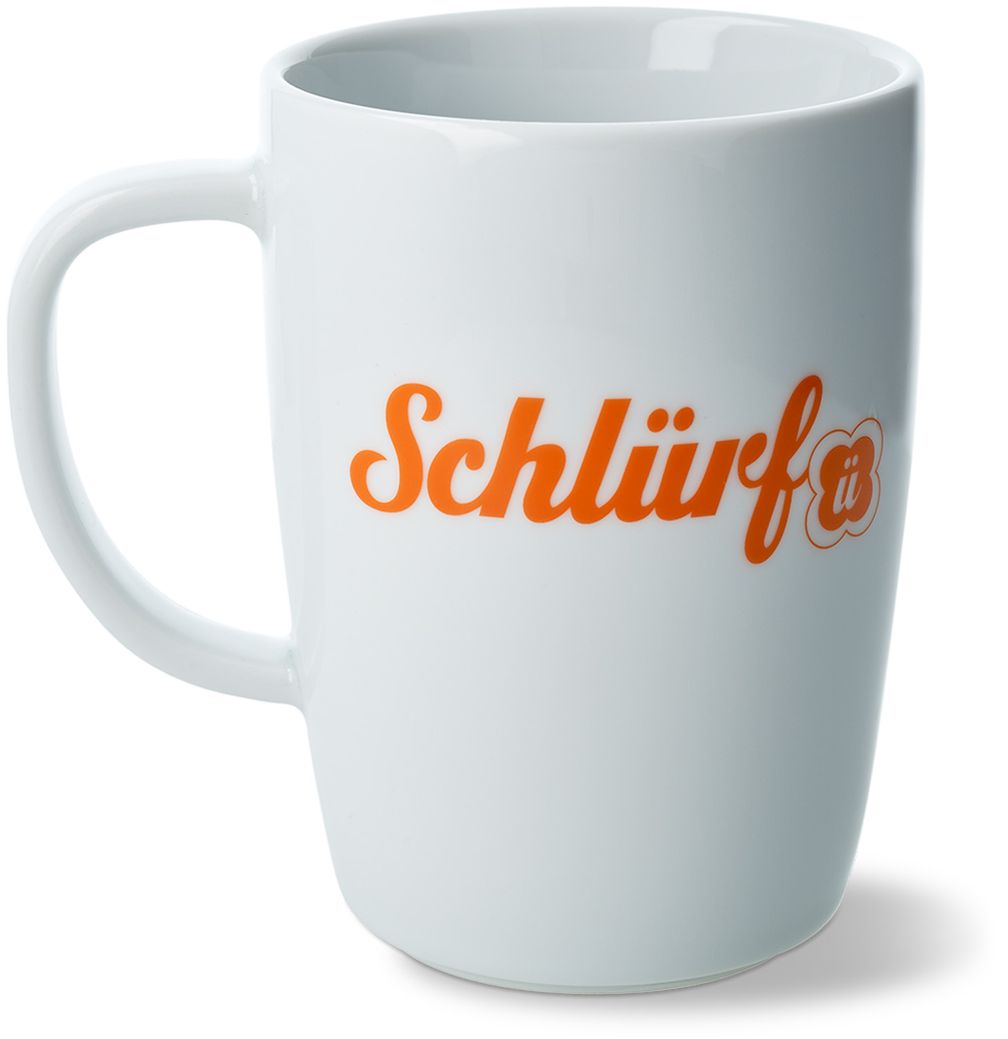 Schlürf - große Tasse mit Logo hinten und vorn (350 ml)