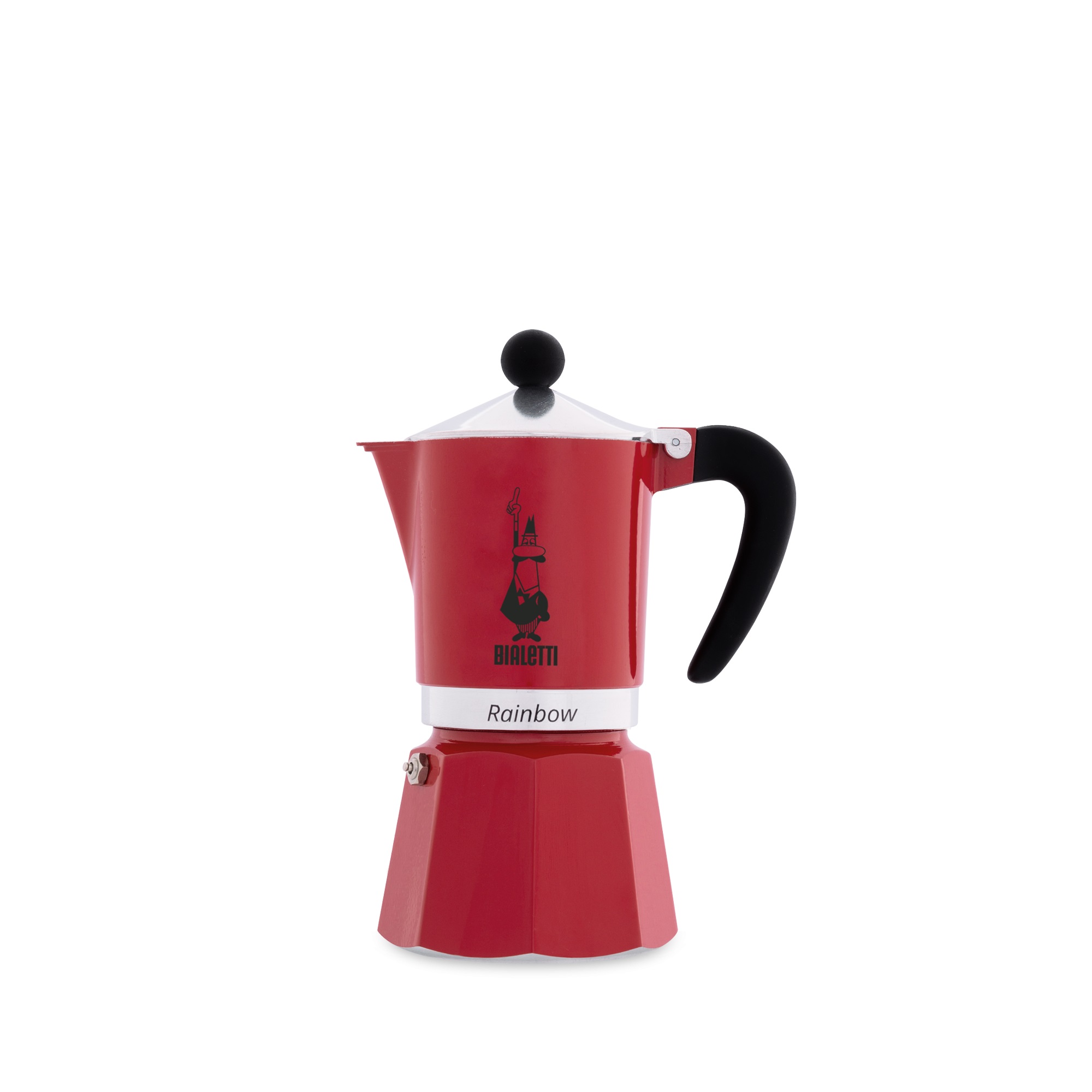 Bialetti - Espressokocher Rainbow 3 Tassen rot