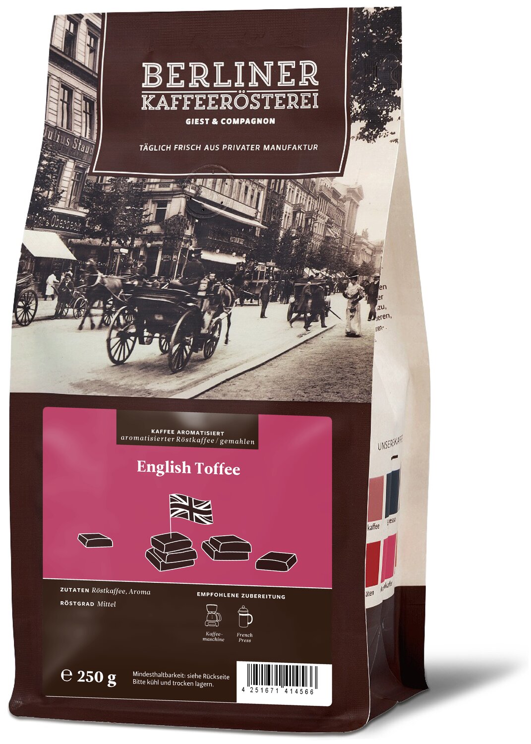 aromatisierter Kaffee English Toffee