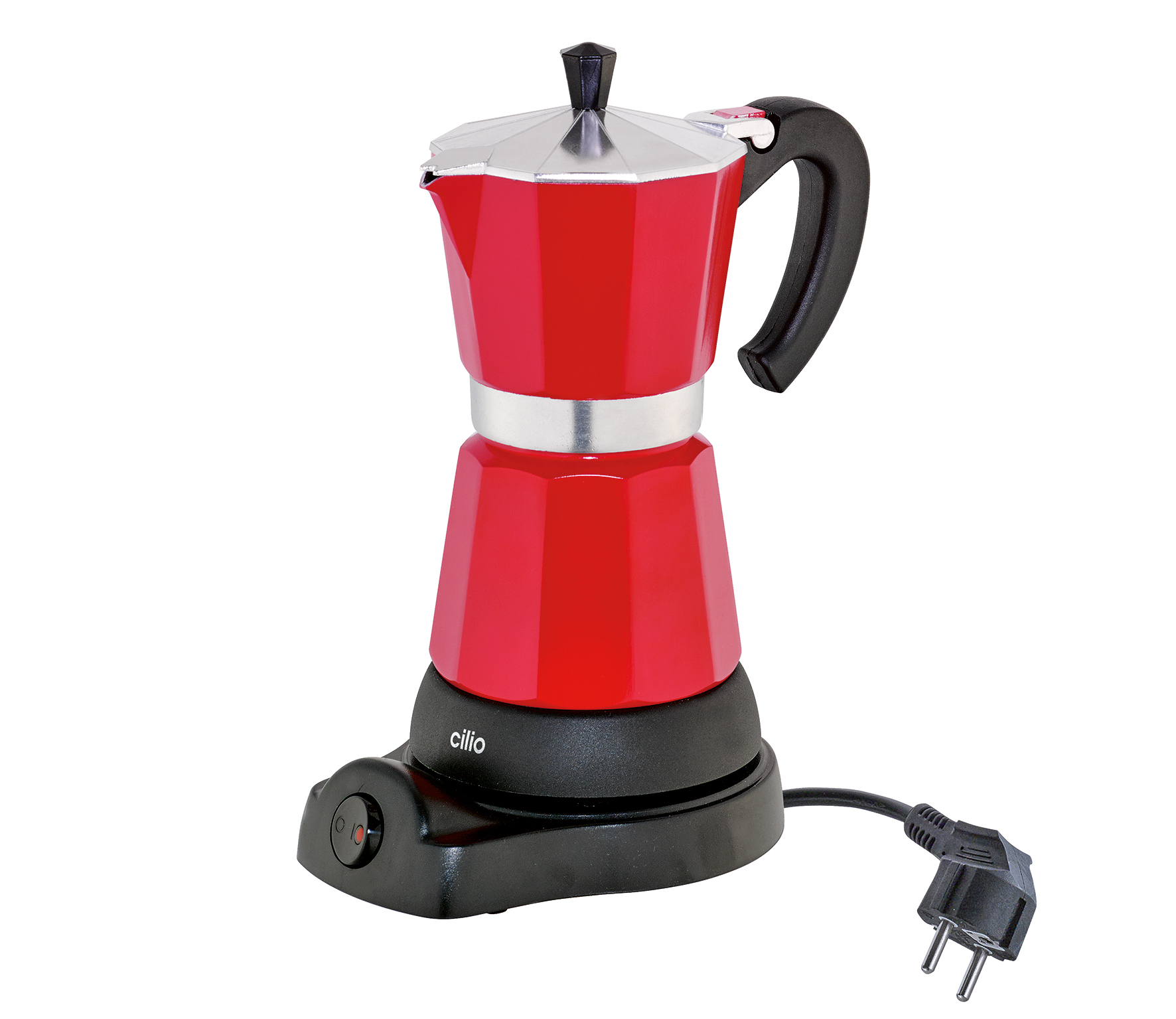 Cilio - Espressokocher Classico 6 Tassen rot, elektrisch