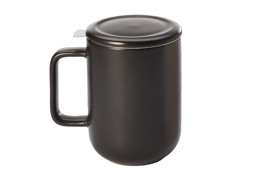 Teetasse mit Sieb "Noir" (450 ml)