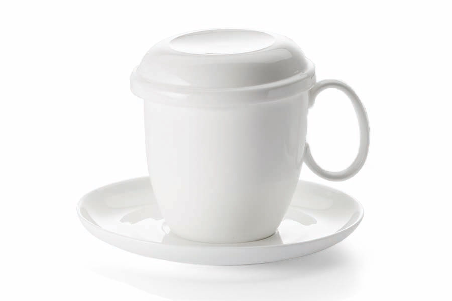 Teetasse mit Sieb und Untertasse "Banbury" (300 ml) 4er Set